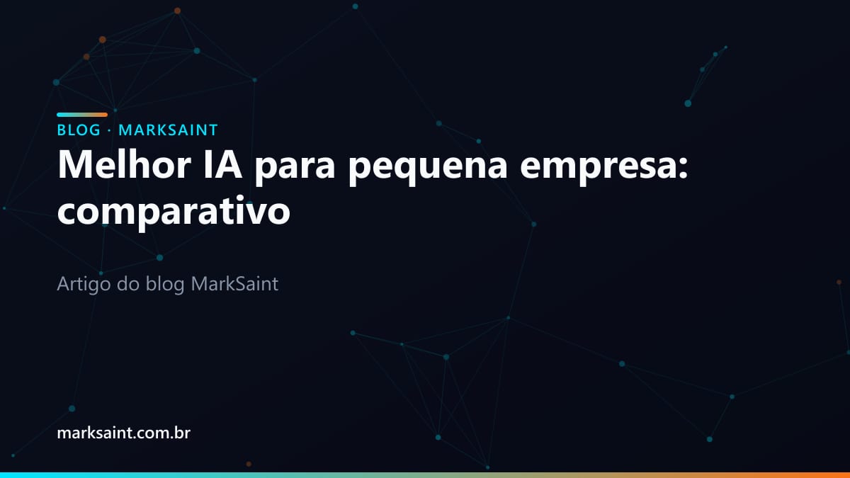 Melhor IA para pequena empresa: comparativo