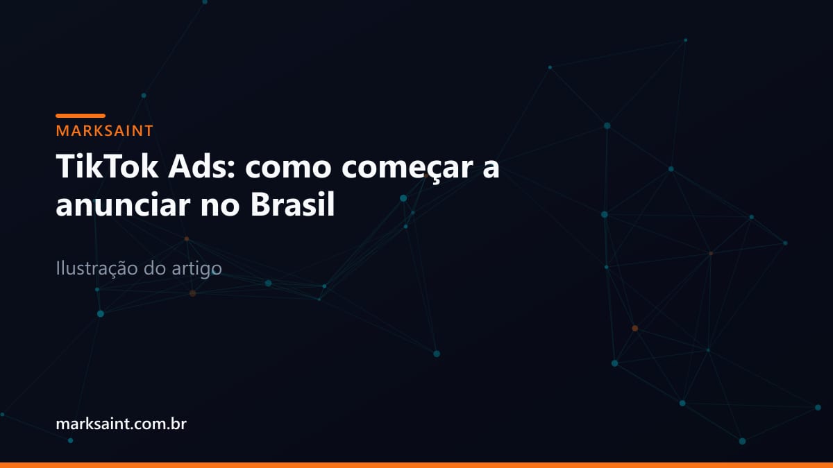 Painel analítico moderno de marketing digital em tons escuros e acentos em laranja