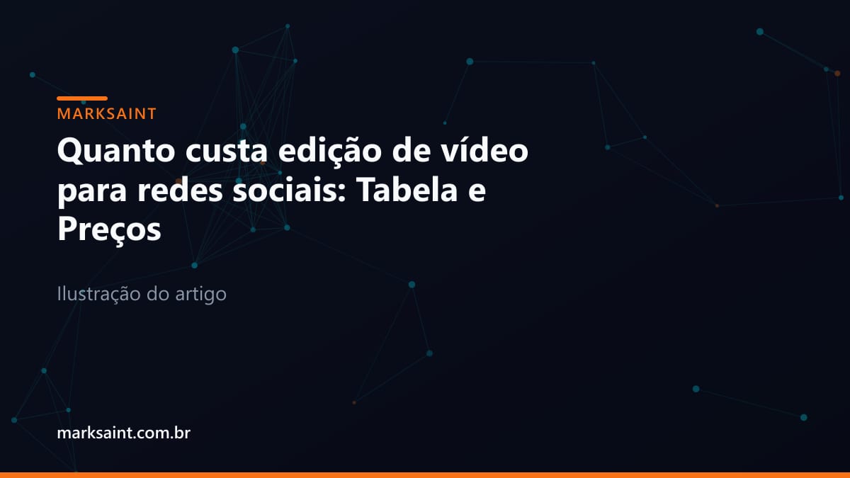 Estúdio de produção e pós-produção audiovisual com elementos visuais modernos