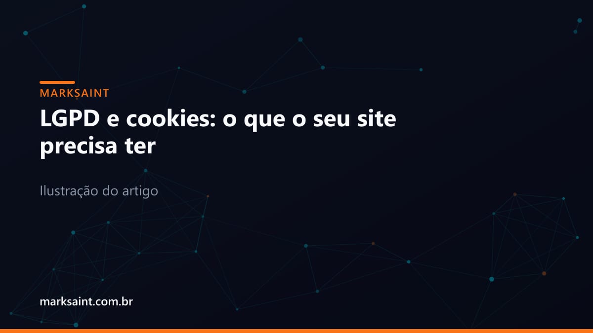 Representação visual de interface de consentimento de cookies e conformidade digital