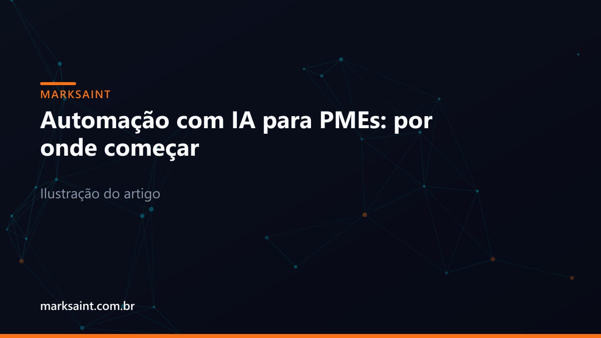 Gráfico conceitual de painel corporativo exibindo fluxos de automação de processos e análise de dados
