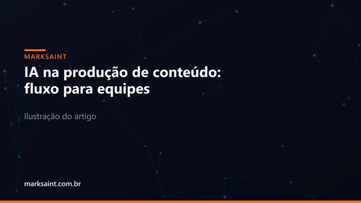 Fluxograma detalhado de produção de conteúdo híbrido com inteligência artificial e revisão humana