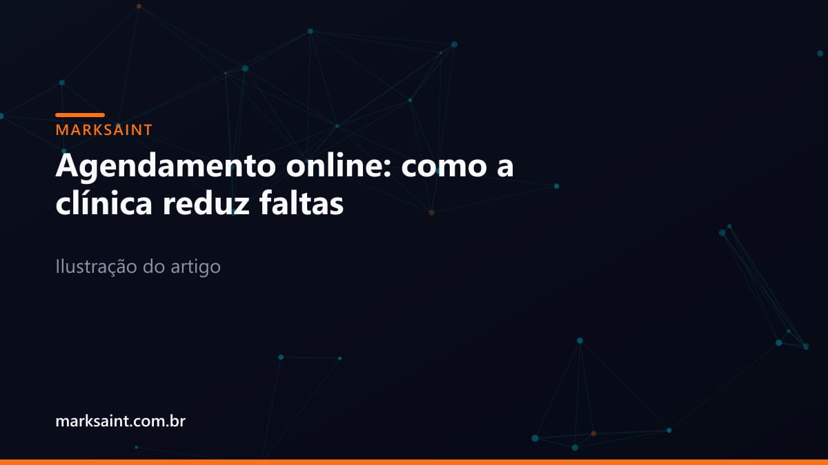 Representação conceitual de automação de agendamentos e notificações em clínicas