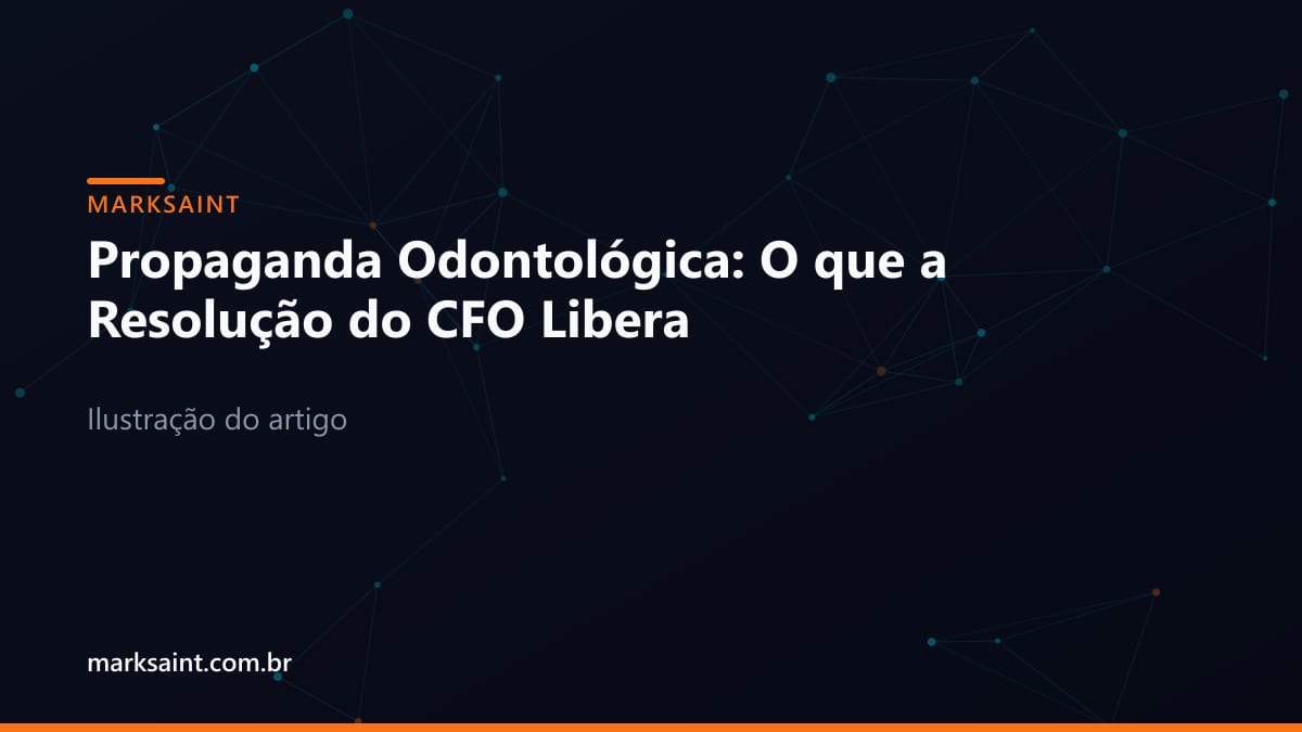 Representação visual minimalista de diretrizes éticas para redes sociais na odontologia