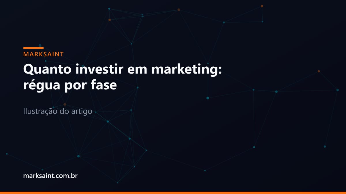 Ilustração corporativa minimalista de alocação de orçamento de marketing por fases de crescimento.