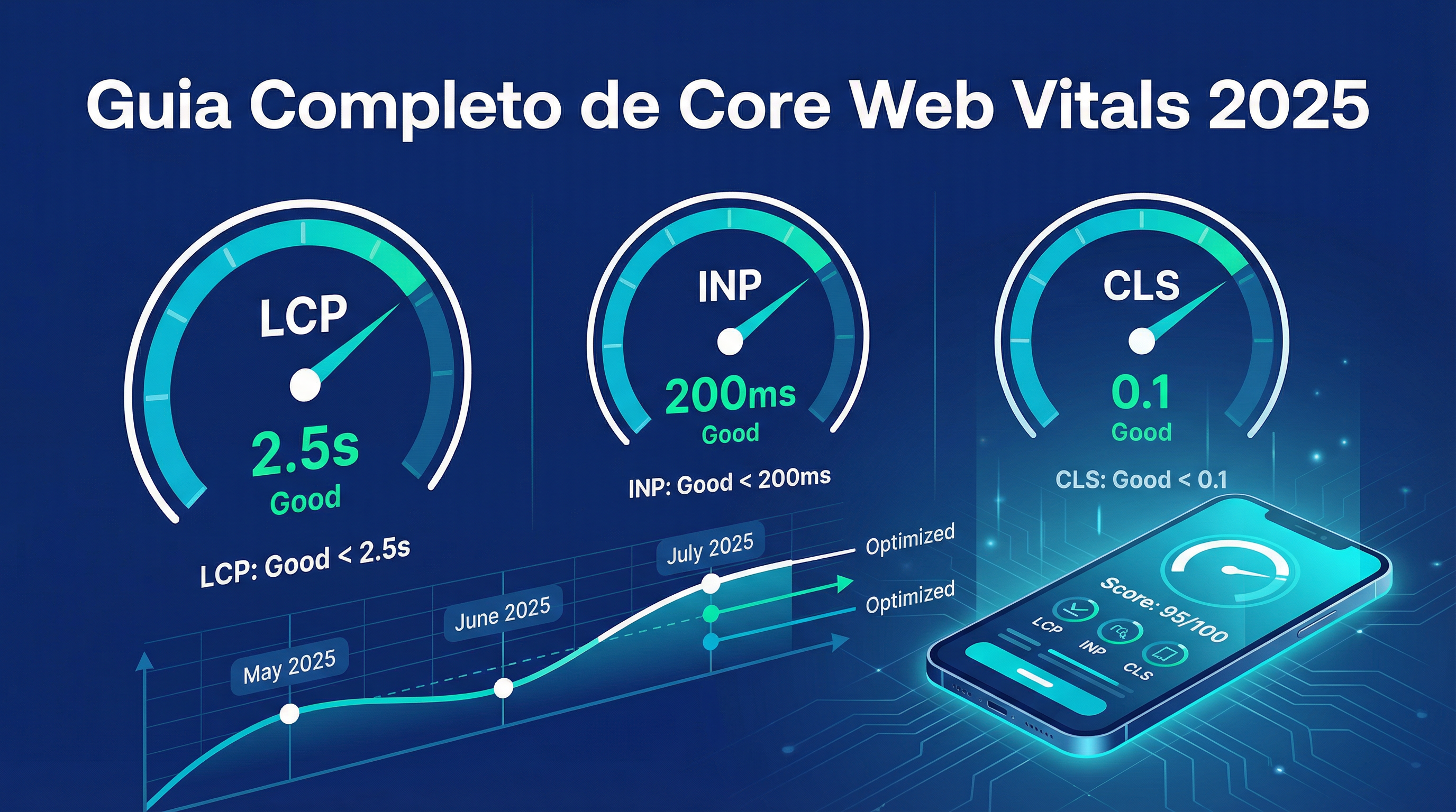 Guia Completo de Core Web Vitals 2025: Como Otimizar LCP, INP e CLS