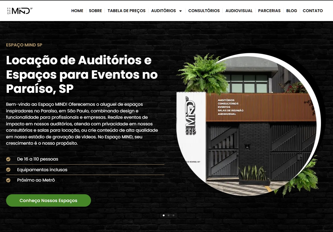 Hero Espaço MIND
