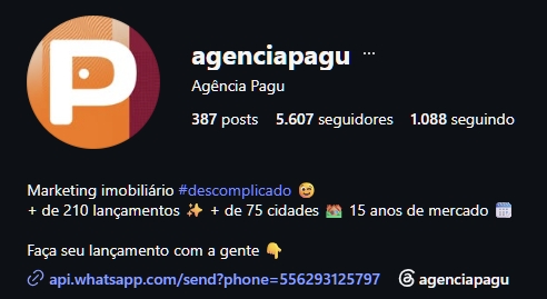 Instagram Agência Pagu